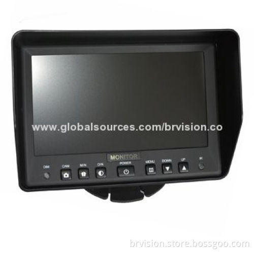 Vehicle safety backup camera system with 7.0inch quad monitor and waterproof cameraNew